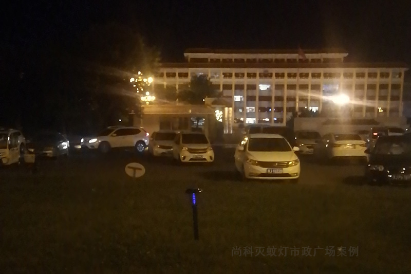 河北滄州黃驊市政廣場公園使用戶外滅蚊燈案例